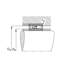 圓柱滾子軸承 NNU4134-M, 浮動軸承，雙列，可分離，帶保持架