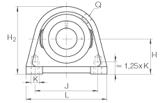 直立式軸承座單元 PSHEY20-N, 鑄鐵軸承座,內(nèi)圈帶平頭螺釘?shù)耐馇蛎媲蜉S承,P 型密封 直立式軸承座單元 PSHEY20-N, 鑄鐵軸承座,內(nèi)圈帶平頭螺釘?shù)耐馇蛎媲蜉S承,P 型密封