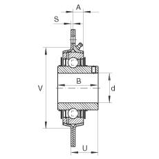 軸承座單元 RRY30-VA, 帶三個(gè)/四個(gè)螺栓孔的法蘭的軸承座單元,沖壓鋼板,內(nèi)圈帶平頭螺釘,R型密封, 耐腐蝕保護(hù),無再潤滑結(jié)構(gòu) 軸承座單元 RRY30-VA, 帶三個(gè)/四個(gè)螺栓孔的法蘭的軸承座單元,沖壓鋼板,內(nèi)圈帶平頭螺釘,R型密封, 耐腐蝕保護(hù),無再潤滑結(jié)構(gòu)